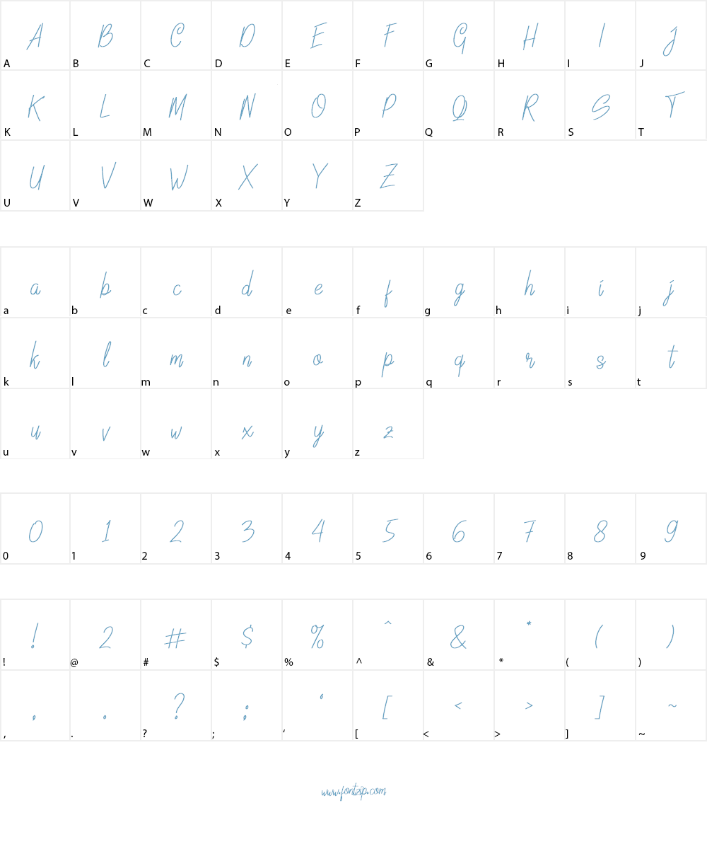 Linoleo Script Font Character